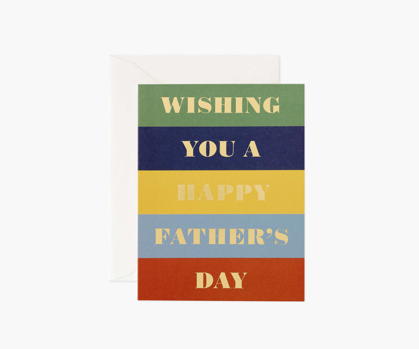 Color Block Father's Day Card - Single Card - Greeting Card with Envelope