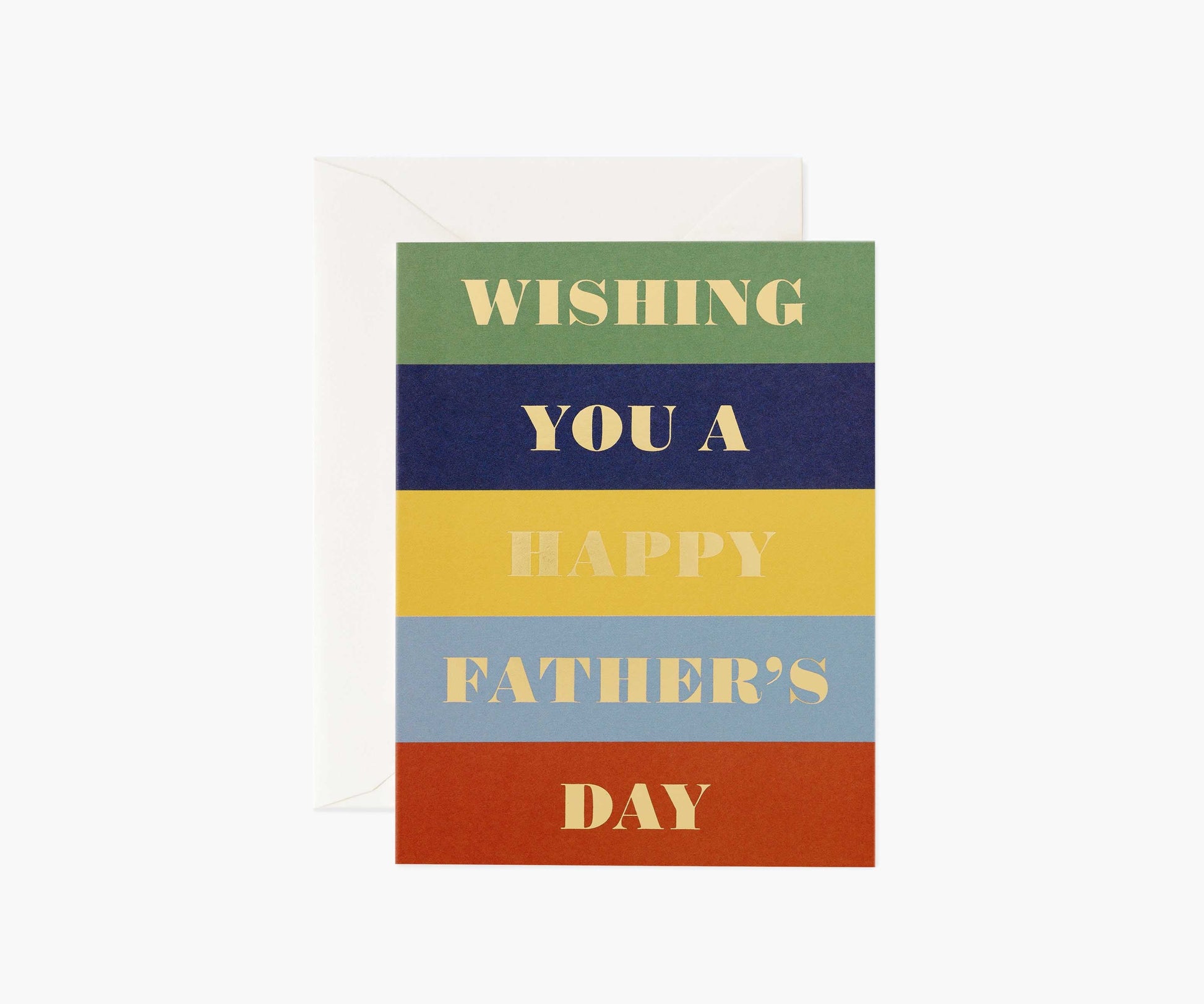 Color Block Father's Day Card - Single Card - Greeting Card with Envelope