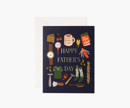 Dad's Favorite Things Father's Day Card - Single Card - Greeting Card with Envelope