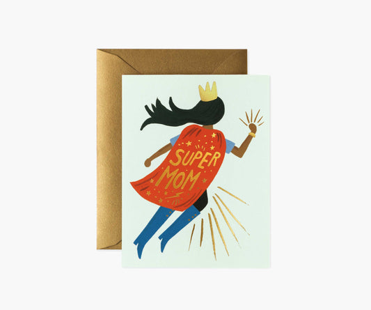 Soaring Super Mom Mother's Day Card - Single Card - Greeting Card with Envelope