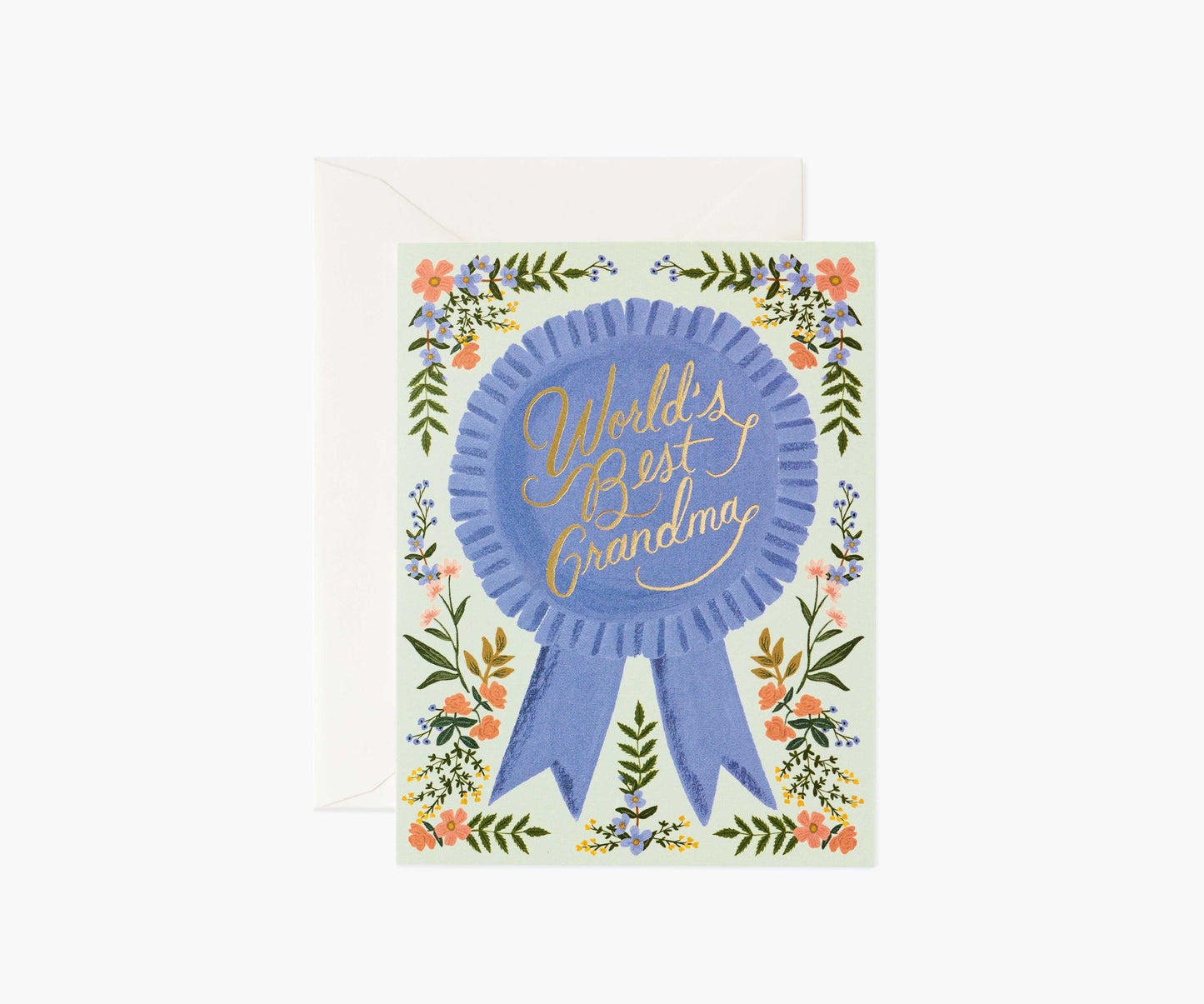 World's Best Grandma Mother's Day Card - Single Card - Greeting Card with Envelope