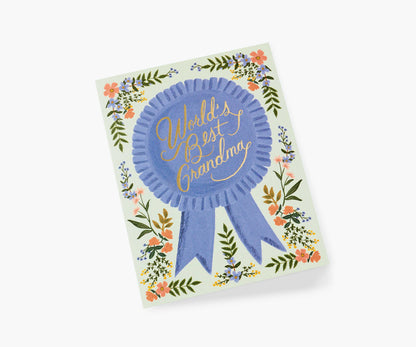 World's Best Grandma Mother's Day Card - Single Card