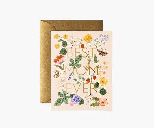 Best Mom Ever Mother's Day Card - Single Card - Greeting Card with Envelope