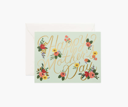 Rosa Mother's Day Card - Single Card - Greeting Card with Envelope