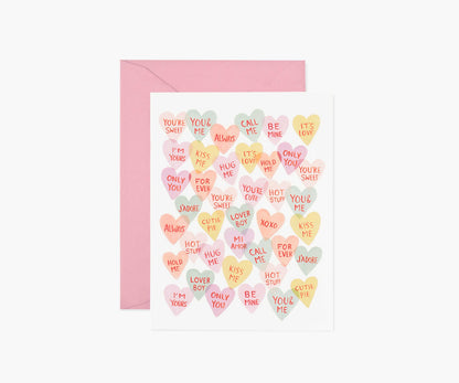 Valentine Sweetheart Valentine's Day Card - Single Card - Greeting Card with Envelope
