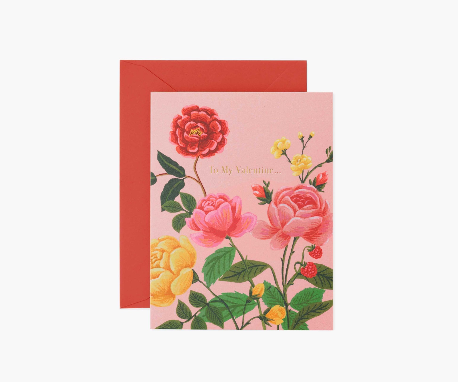 To My Valentine Valentine's Day Card - Single Card - Greeting Card with Envelope