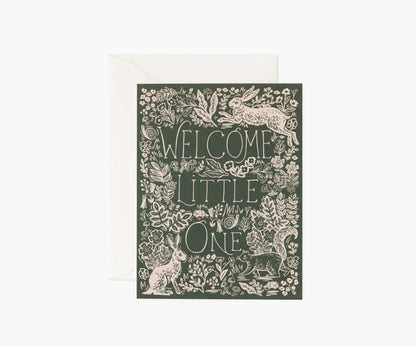 Fable Baby Card - Single Card - Greeting Card with Envelope