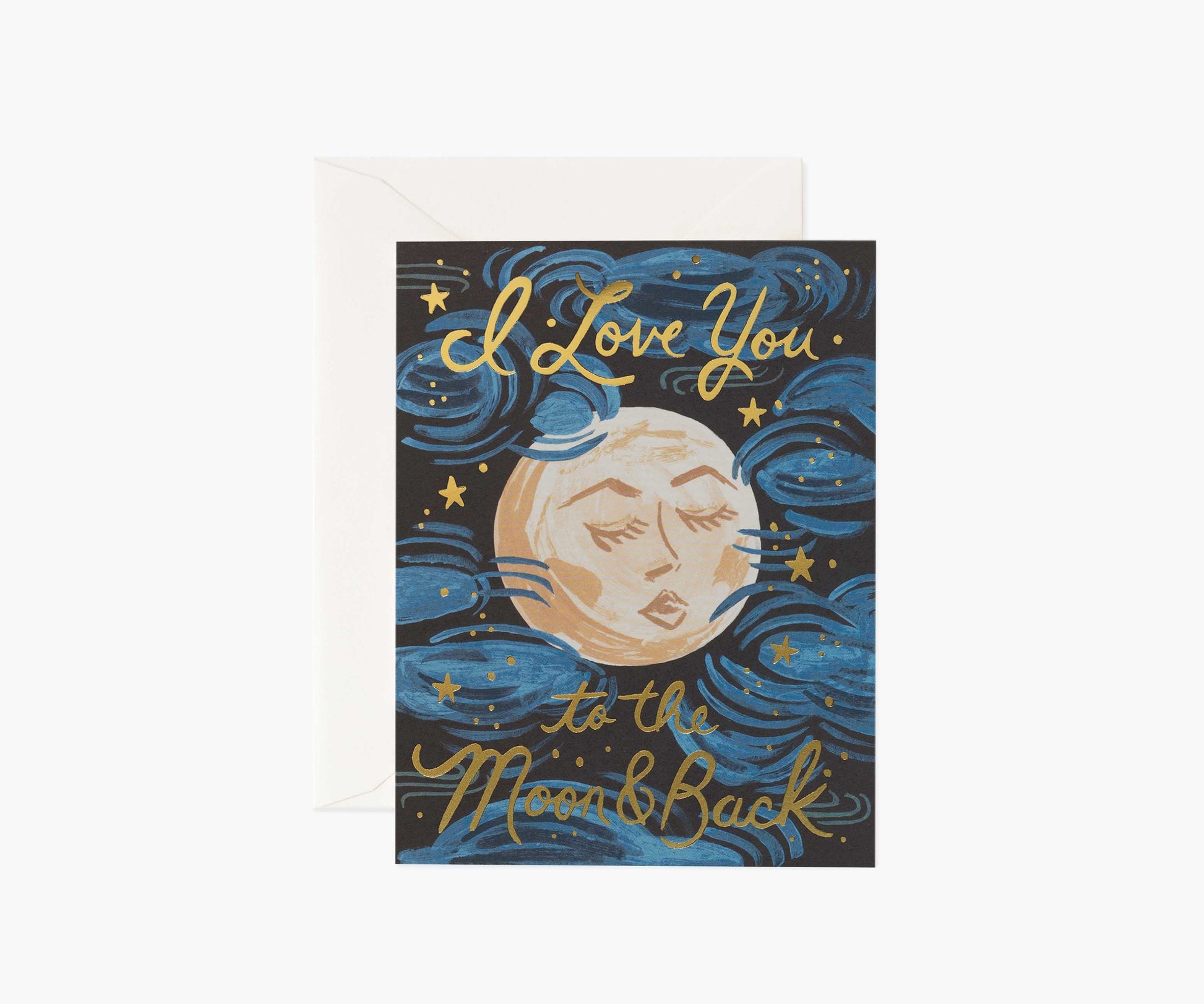 To the Moon and Back Love & Friendship Card - Single Card - Greeting Card with Envelope