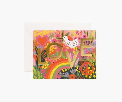 All You Need Is Love Love & Friendship Card - Single Card - Greeting Card with Envelope