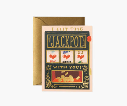 Jackpot Love & Friendship Card - Single Card - Greeting Card with Envelope