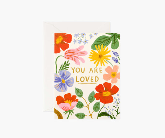 You Are Loved Love & Friendship Card - Single Card - Greeting Card with Envelope