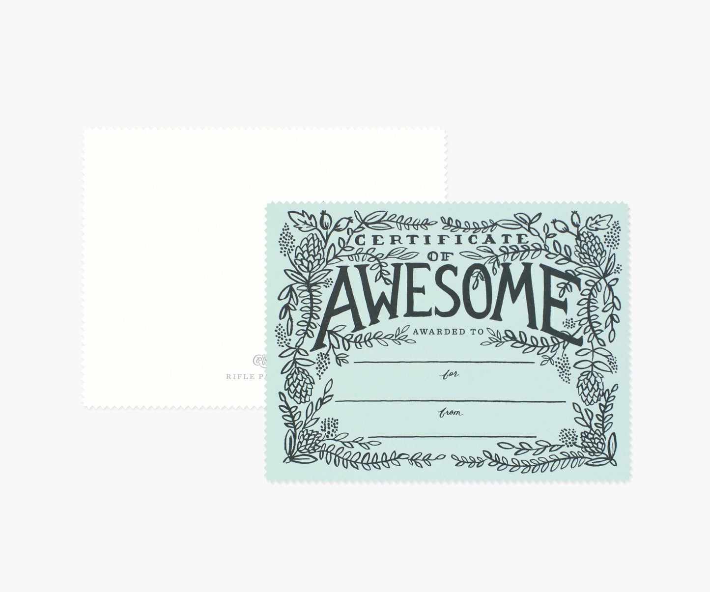 Certificate of Awesome Love & Friendship Card - Single Card