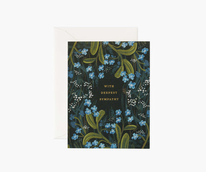 Sympathy Bouquet Sympathy Card - Single Card - Greeting Card with Envelope