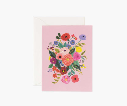 Garden Party Rose Everyday Card - Single Card - Greeting Card with Envelope