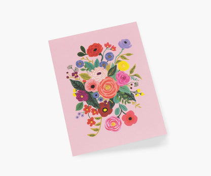 Garden Party Rose Everyday Card - Single Card