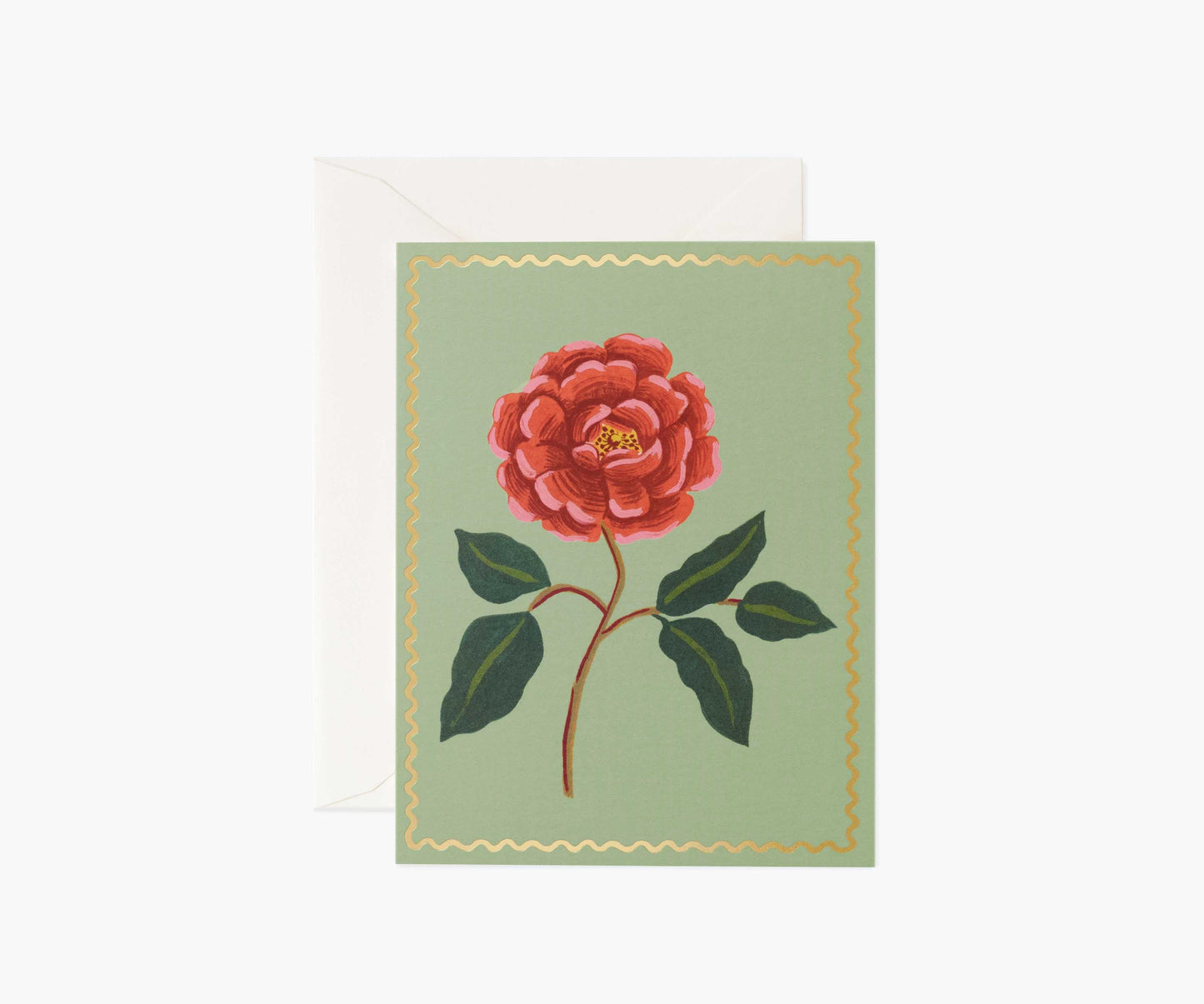 Scarlet Rose Everyday Card - Single Card - Greeting Card with Envelope
