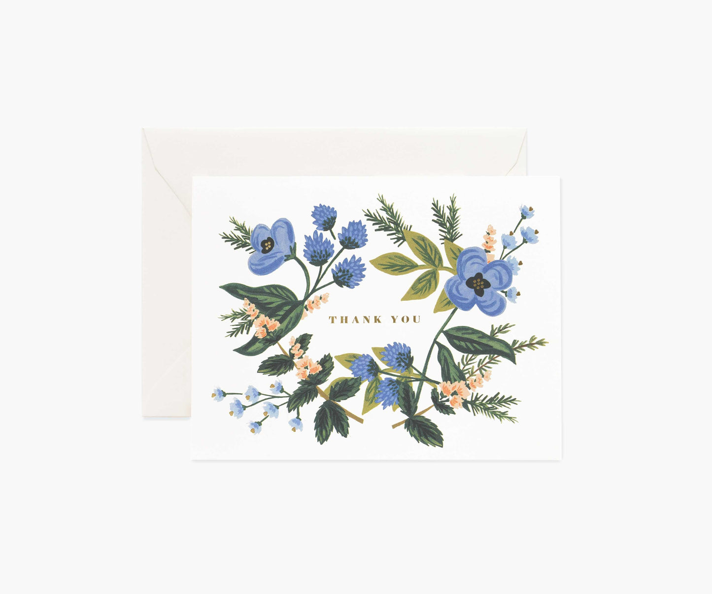 Thank You Bouquet Thank You Card - Single Card - Greeting Card with Envelope