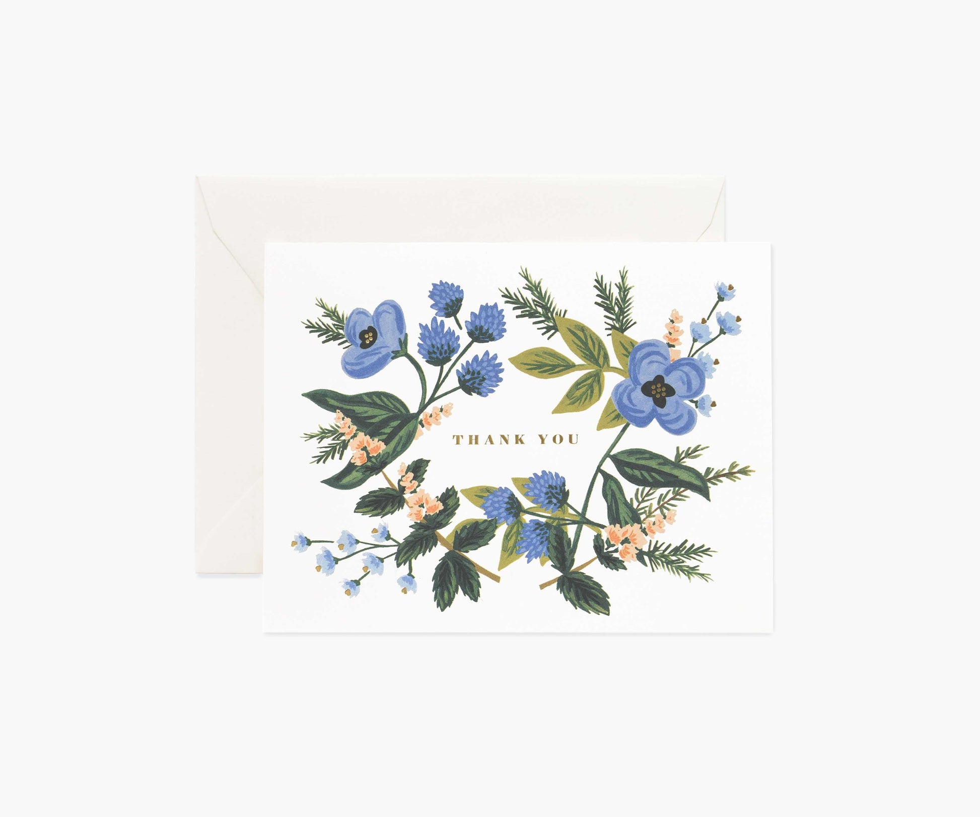Thank You Bouquet Thank You Card - Single Card - Greeting Card with Envelope
