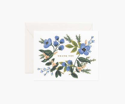 Thank You Bouquet Thank You Card - Single Card - Greeting Card with Envelope