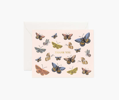 Monarch Thank You Card - Single Card - Greeting Card with Envelope