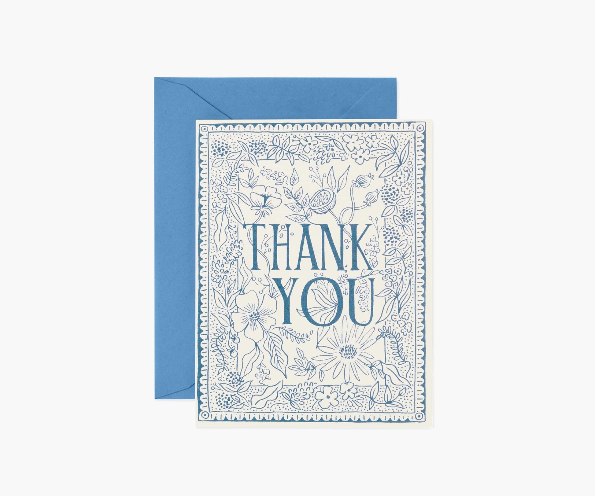 Delft Thank You Card - Single Card - Greeting Card with Envelope