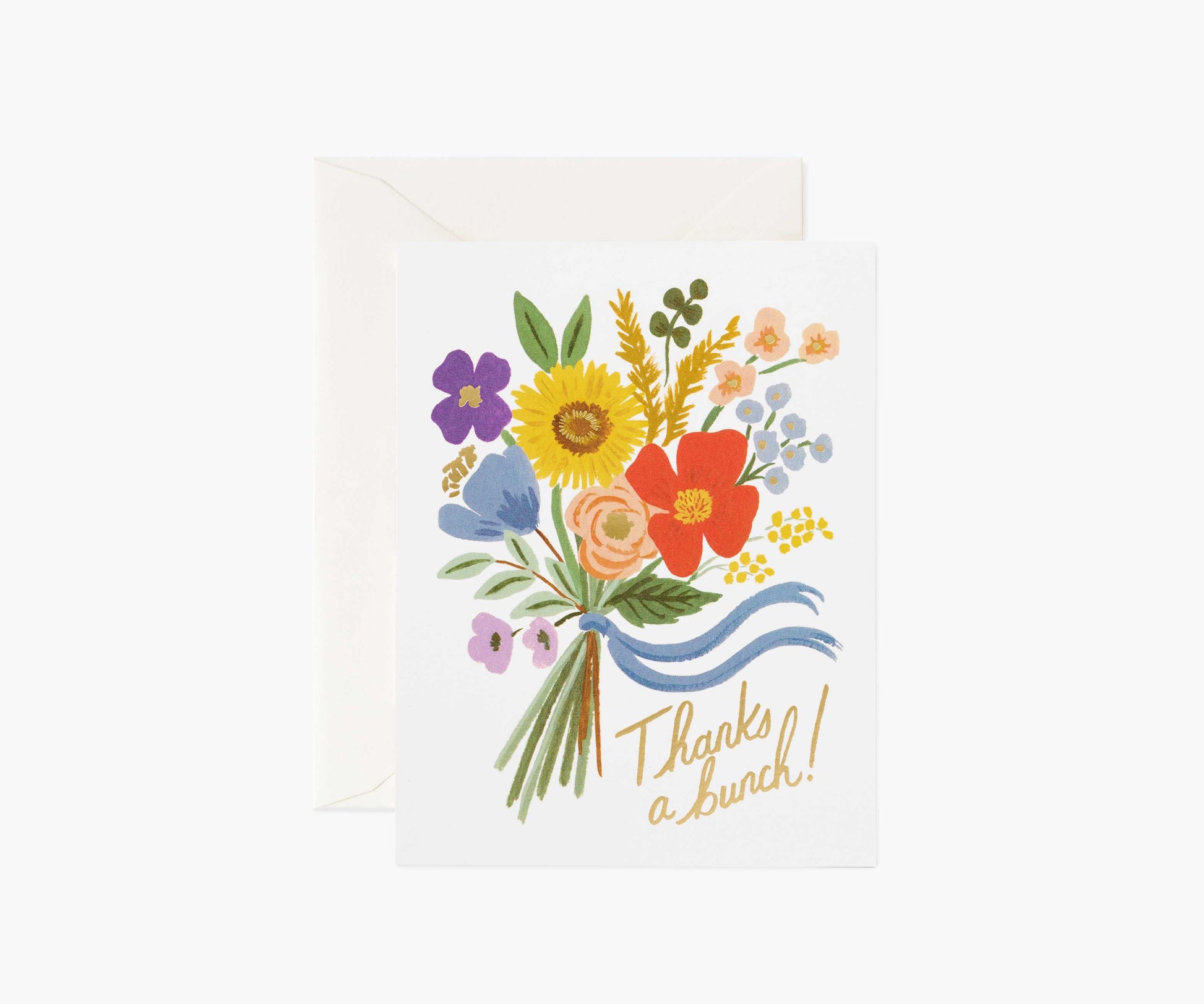 Thanks a Bunch Thank You Card - Single Card - Greeting Card with Envelope