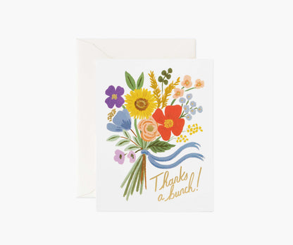 Thanks a Bunch Thank You Card - Single Card - Greeting Card with Envelope