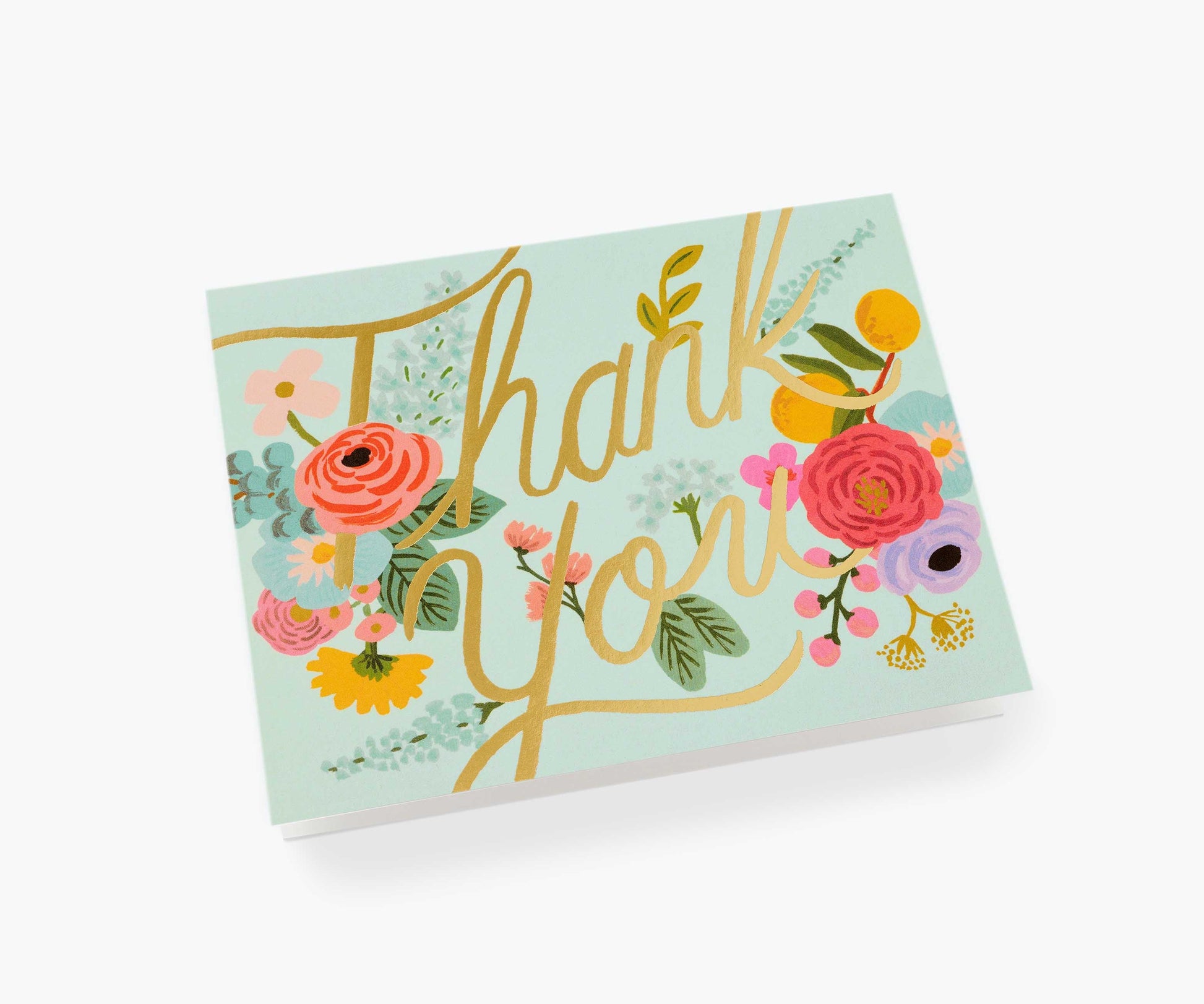 Mint Garden Thank You Card - Single Card