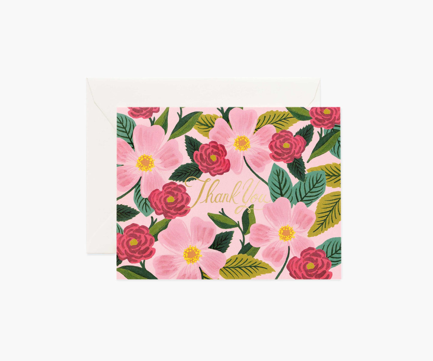 Rose Garden Thank You Card - Single Card - Greeting Card with Envelope