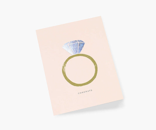 Congrats Engagement Wedding Card - Single Card