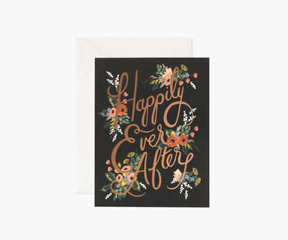 Eternal Happily Ever After Wedding Card - Single Card - Greeting Card with Envelope