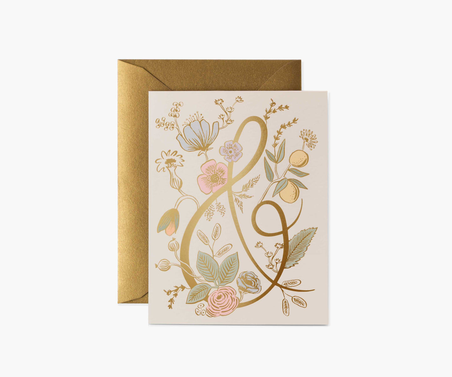 Colette Wedding Card - Single Card - Greeting Card with Envelope