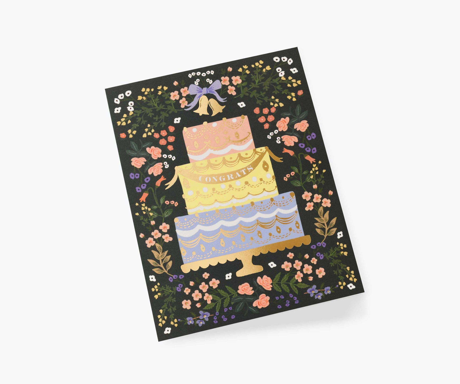 Woodland Wedding Cake Wedding Card - Single Card