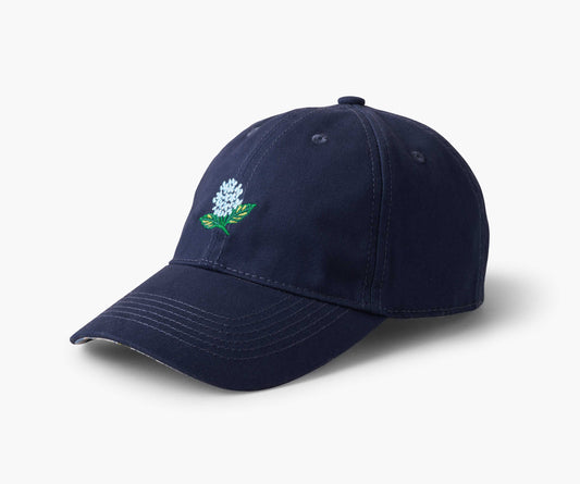 Baseball Cap - Hydrangea - Adjustable Embroidered Cap