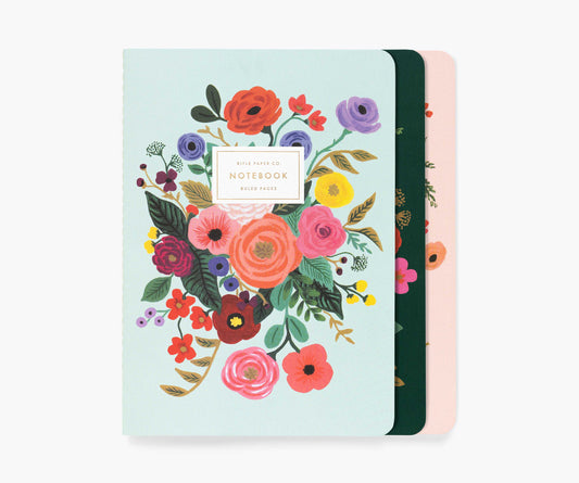 Stitched Notebook Set - Garden Party - Lined Notebook Journal