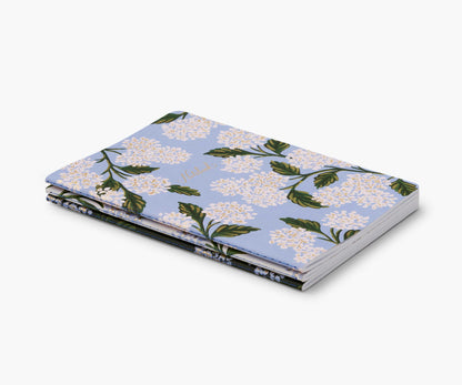 Stitched Notebook Set - Hydrangea