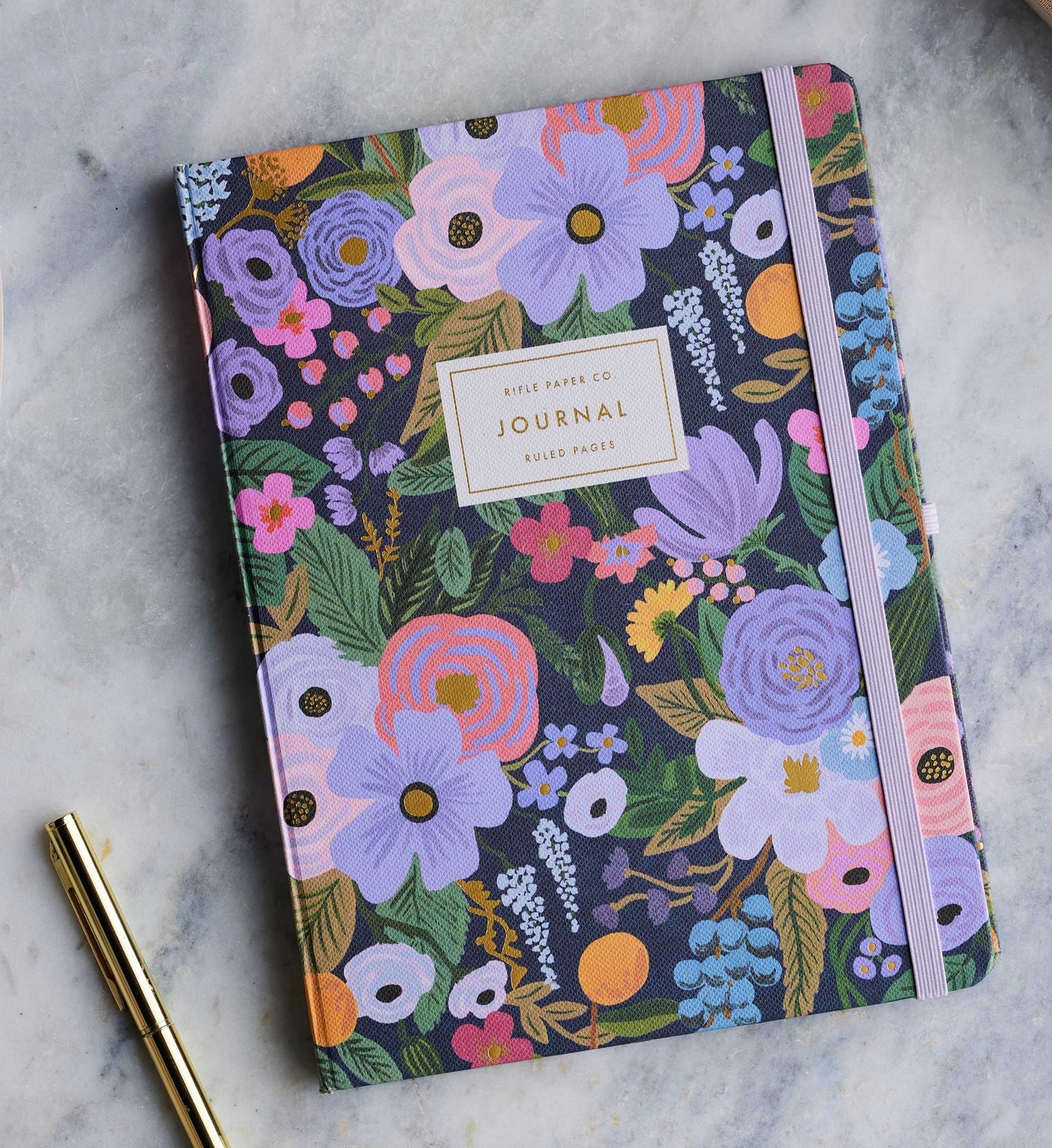 Journal with Pen - Garden Party Violet