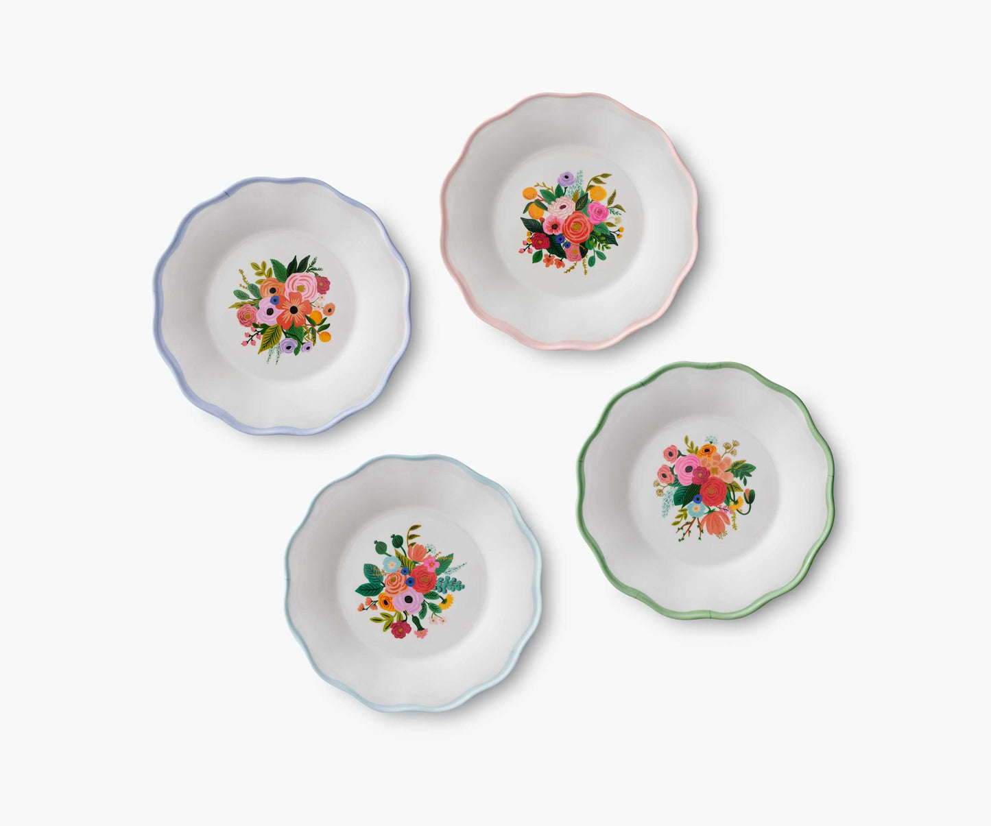 Melamine Assorted Dessert Plates - Garden Party - Premium Design Accessory