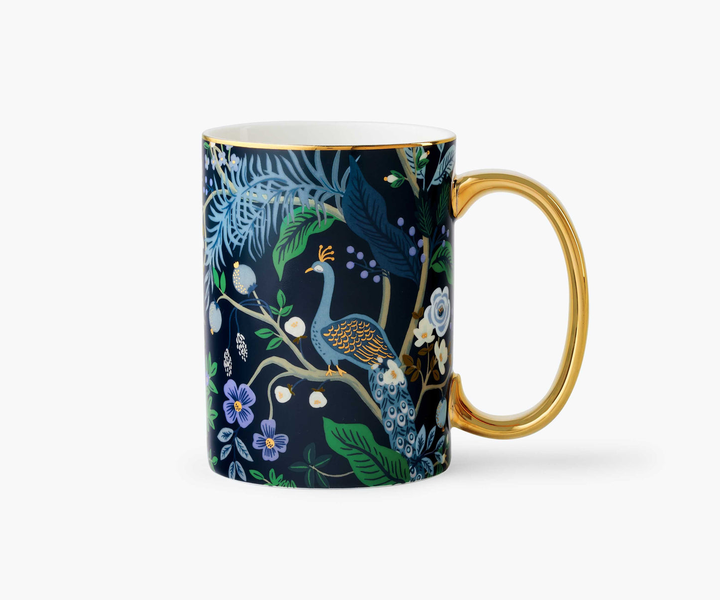 Porcelain Mug - Peacock - Porcelain Coffee Mug