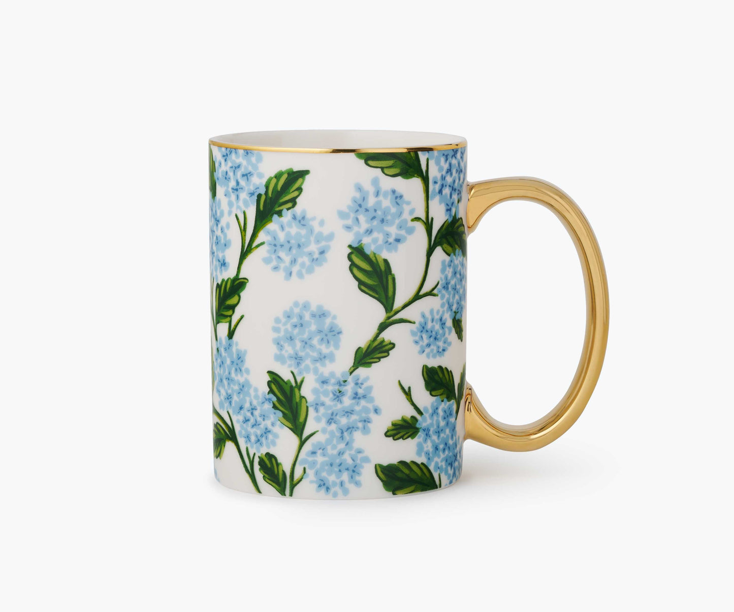 Porcelain Mug - Hydrangea - Porcelain Coffee Mug
