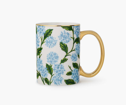 Porcelain Mug - Hydrangea - Porcelain Coffee Mug