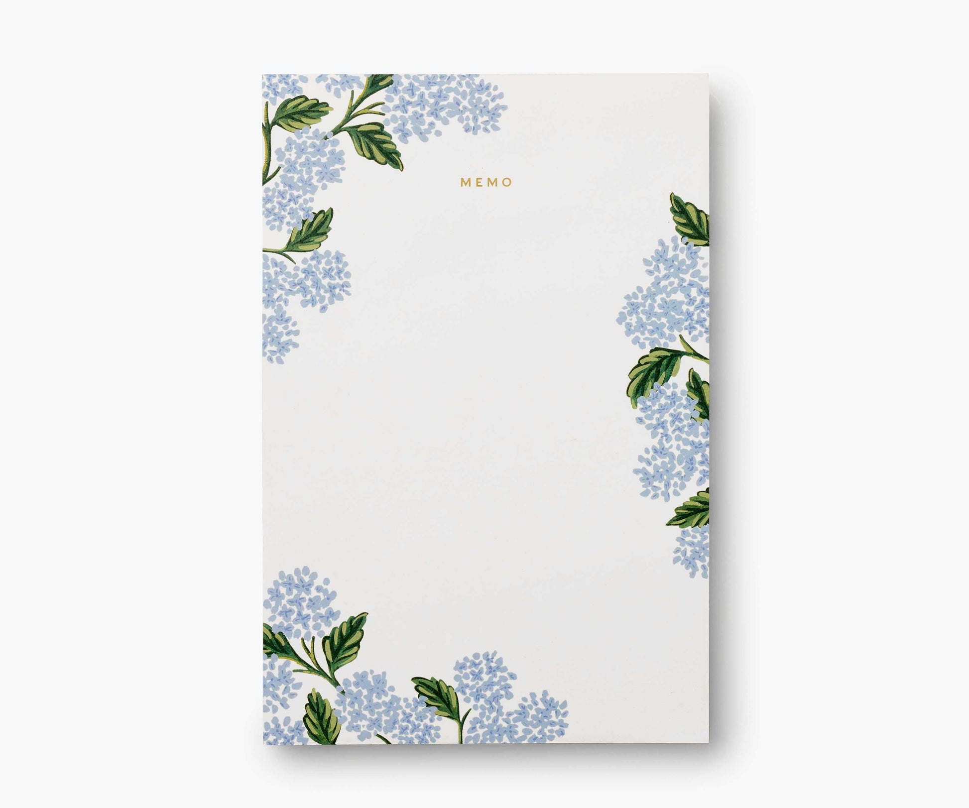 Large Memo Notepad - Hydrangea - Tear-Off Notepad