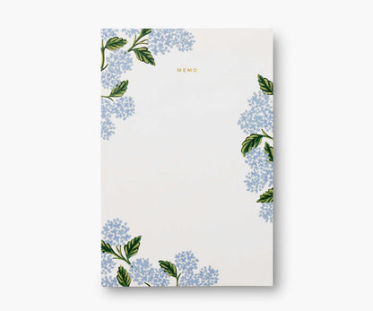 Large Memo Notepad - Hydrangea - Tear-Off Notepad
