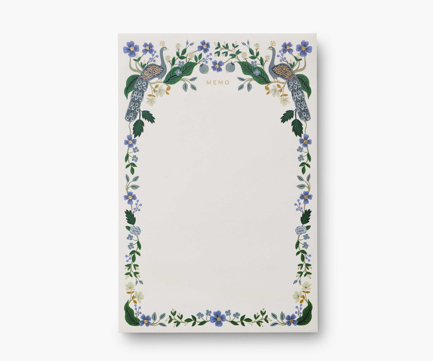 Large Memo Notepad - Peacock - Tear-Off Notepad