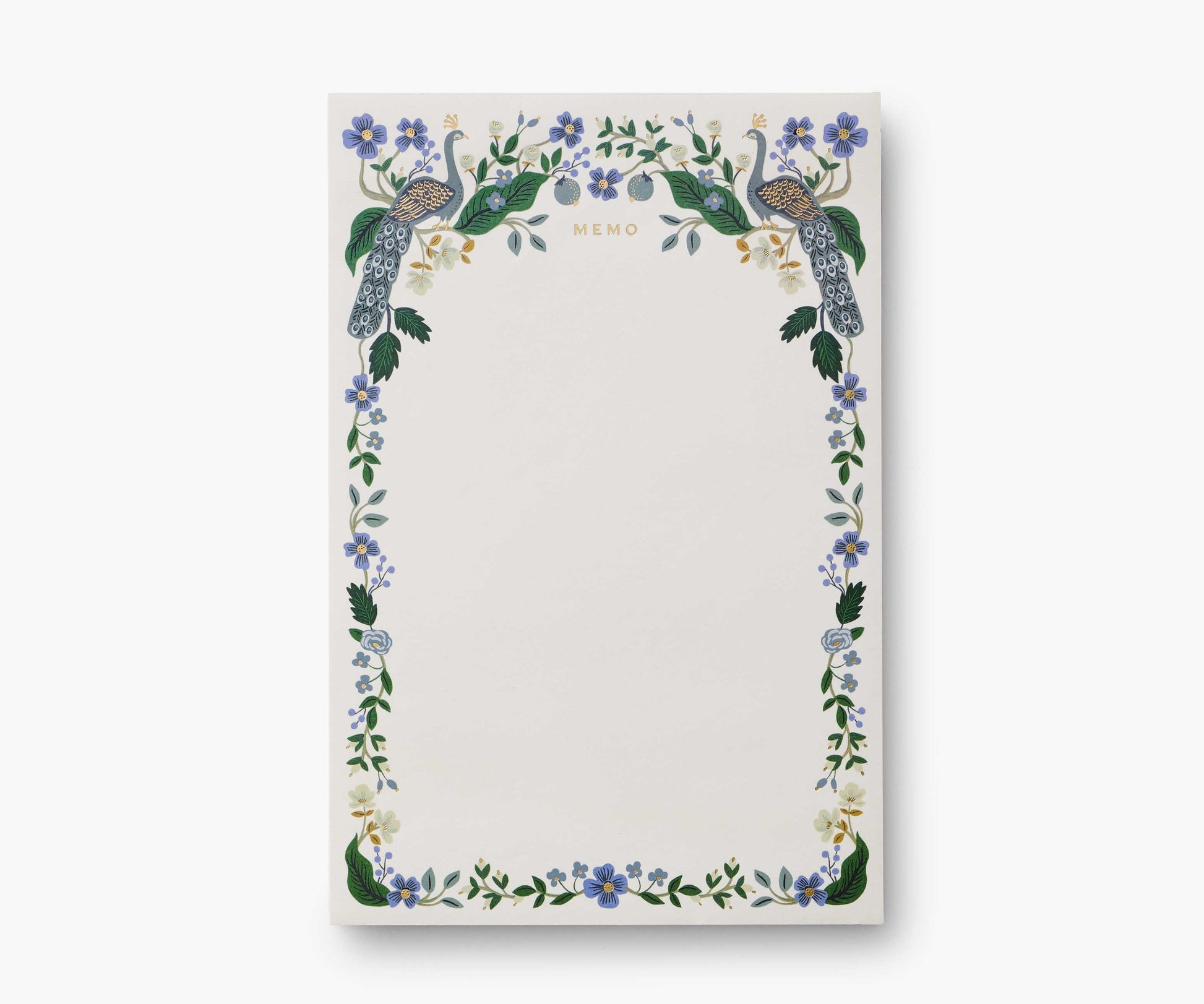 Large Memo Notepad - Peacock - Tear-Off Notepad