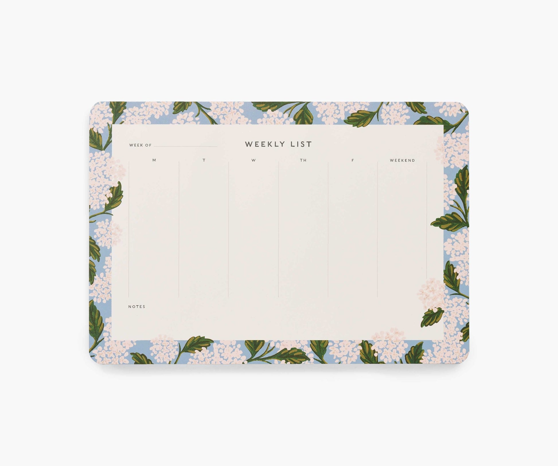 Weekly Desk Pad - Hydrangea - Premium Design Accessory