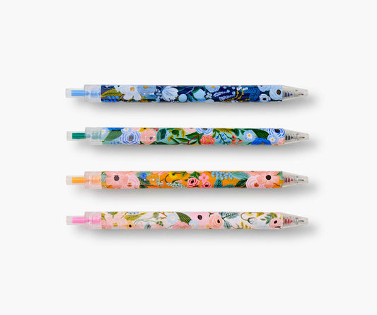 Gel Pen Set of 4 - Garden Party - Retractable Gel Pens