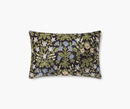 Mughal Rose Embroidered Lumbar Pillow - Black - Porcelain Coffee Mug