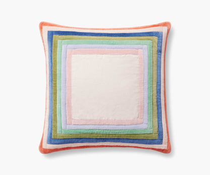 Palette Pillow - Multi - Embroidered Throw Pillow
