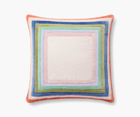 Palette Pillow - Multi - Embroidered Throw Pillow